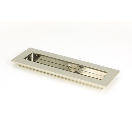Polished Nickel 175mm Plain Rectangular Pull