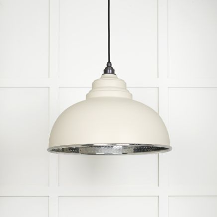 Hammered Nickel Harborne Pendant in Teasel