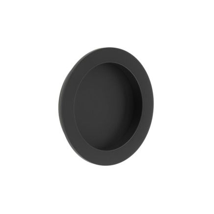 Burlington Circular Flush Pull Black - By Frelan Hardware - BUR215MB