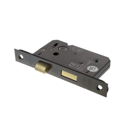Atlantic Bathroom Lock [CE] 3" - Black Nickel