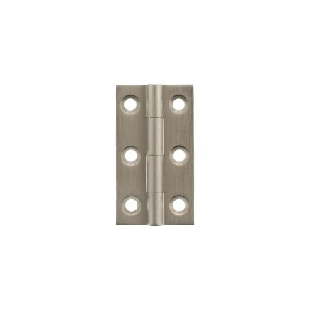 Millhouse Brass Cabinet Butt Hinges 50mm x 28mm x 2mm - Satin Nickel