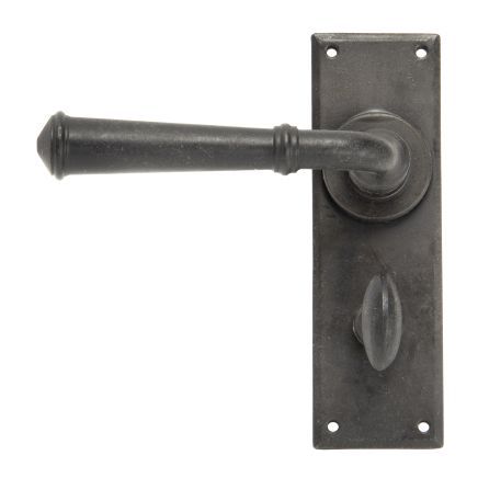 External Beeswax Regency Lever Bathroom Set
