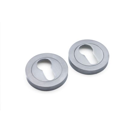 Euro Profile Escutcheon Satin Chrome