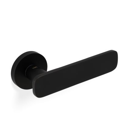 Valli Giasone Lever on Round Rosette - Matt Black PVD