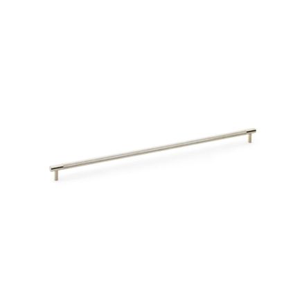 Alexander & Wilks - Brunel Knurled T-Bar Cupboard Handle - Satin Nickel PVD - Centres 448mm