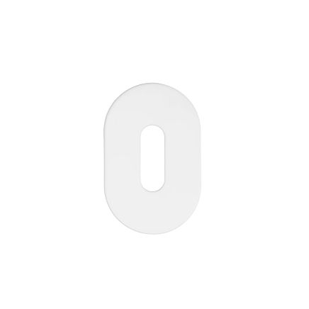 Zoo Hardware Standard Profile Escutcheon - Rosso Mini - 50 x 32 x 3 - White