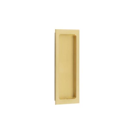 Burlington Rectangular Flush Pull Satin Brass - By Frelan Hardware - BUR225SB