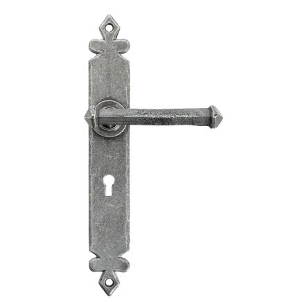 Pewter Tudor Lever Lock Set
