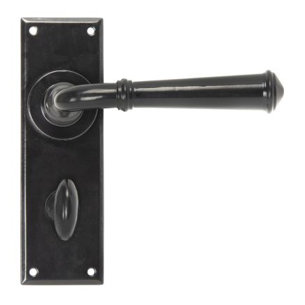 Black Regency Lever Bathroom Set