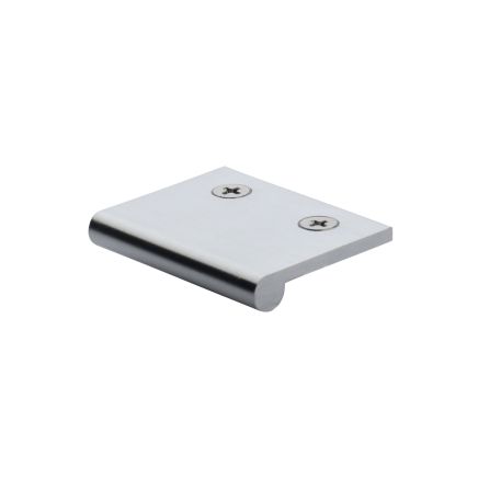 Heritage Brass EP Edge Pull Cabinet Handle 50mm Satin Chrome finish
