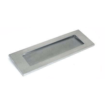 Satin Chrome Large Letter Plate