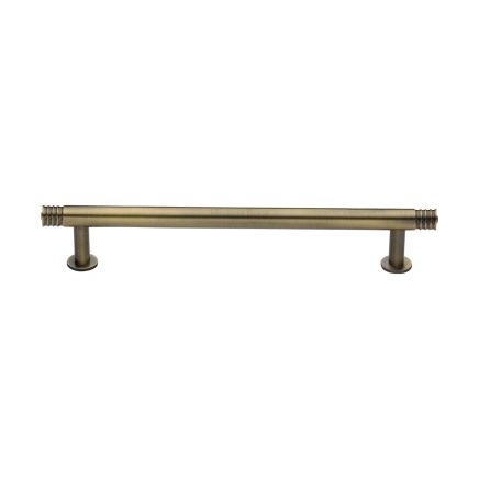 Heritage Brass Cabinet Pull Contour Design with 16mm Rose 160mm CTC Antique Brass finish