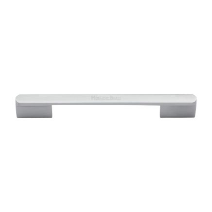 Heritage Brass Cabinet Pull Bridge Design 192&amp;224mm CTC Satin Chrome Finish