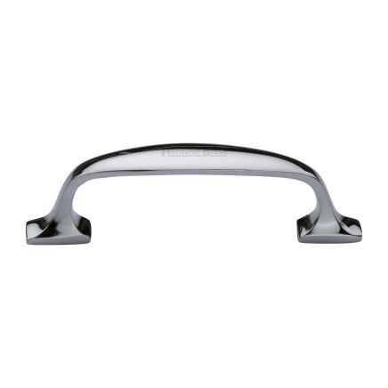 Heritage Brass Cabinet Pull Durham Design 76mm CTC Polished Chrome Finish