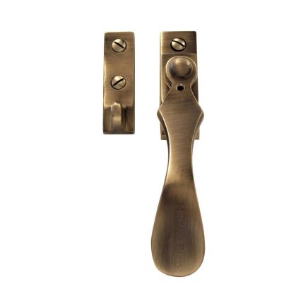 Heritage Brass Casement Window Fastener Wedge Pattern Antique Brass finish