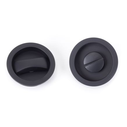 Black Sliding/Pocket Door Locking Kit
