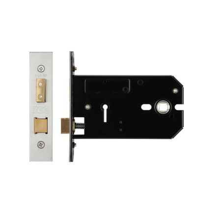 Zoo Hardware 3 Lever Horizontal Lock - 127mm - Satin Stainless