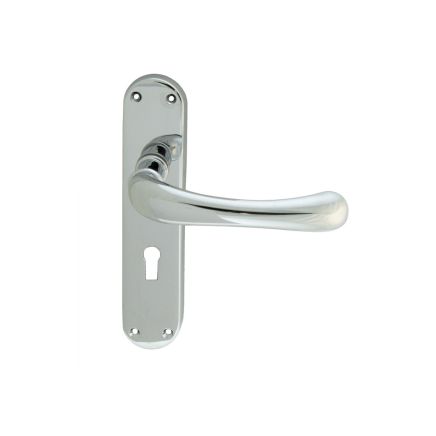Ibra Lever On Backplate - Lock 57mm c/c - Polished Chrome