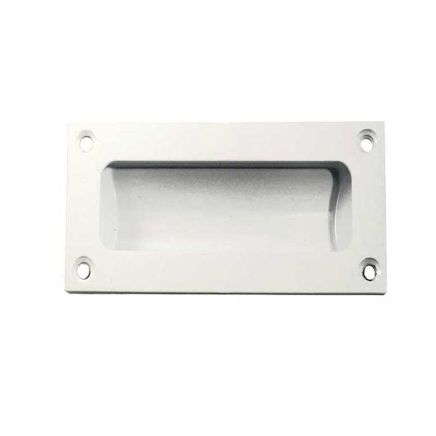 Jedo 102mm Flush Pulls 102mm White - By Frelan Hardware - JV428BWH