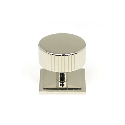 Polished Nickel Judd Cabinet Knob - 38mm (Square)