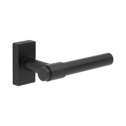 CR-103 Black Multi Point Rectangular Rose Door Handle - By Frelan Hardware - CR-103D4MB