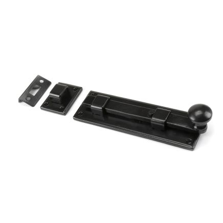 Black 6" Straight Knob Bolt