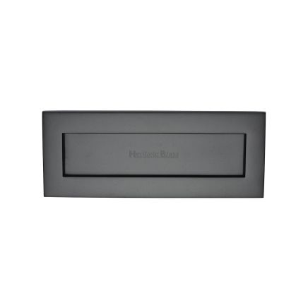 Heritage Brass Letterplate 10" x 4" Matt Black finish