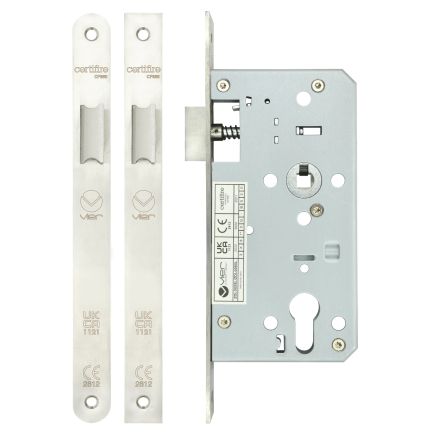 Zoo Hardware Din latch - backset 55mm - Satin Stainless