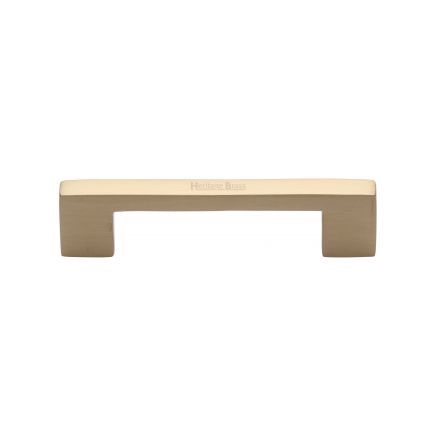 Heritage Brass Cabinet Pull Metro Design 96mm CTC Satin Brass Finish