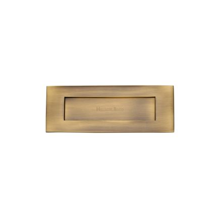 Heritage Brass Letterplate 8" x 3" Antique Brass finish