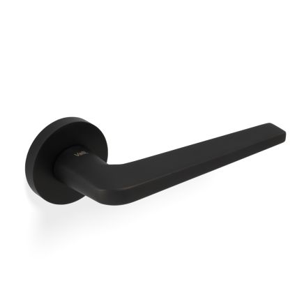 Valli David Chipperfield Lever on Round Rosette - Matt Black PVD