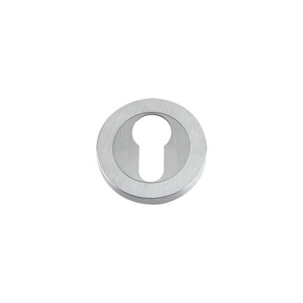 Zoo Hardware Euro profile escutcheon - Satin Chrome