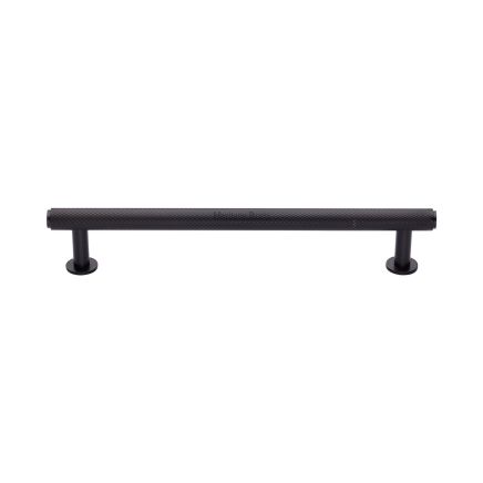 Heritage Brass Cabinet Pull Knurled Design with 16mm Rose 160mm CTC Matt Bronze finish