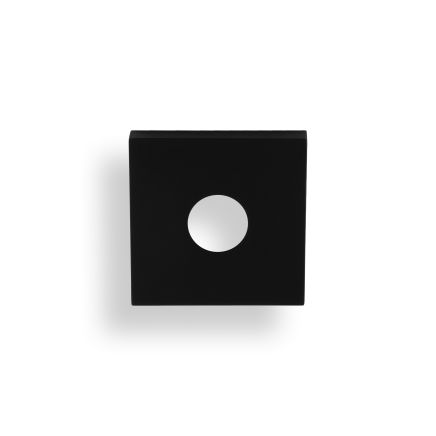 Valli Square Rosette Cover Pack - Matt Black PVD