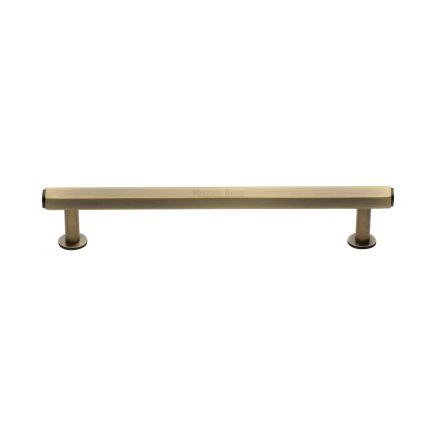 Heritage Brass Cabinet Pull Hexagon Design with 16mm Rose 160mm CTC Antique Brass finish