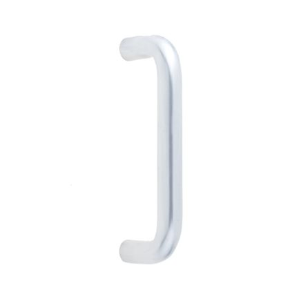 Aluminium 19mm D Shape Pull Handle Bolt Through Fixing SAA Finish 152x19mm Satin Anodised Aluminium - By Frelan Hardware - J1049