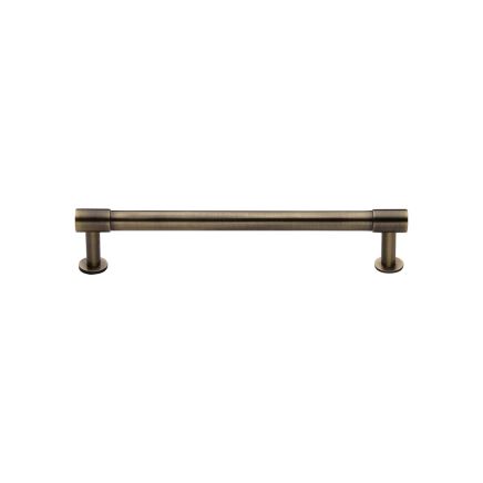 Heritage Brass Cabinet Pull Phoenix Design with 16mm Rose 128mm CTC Antique Brass finish