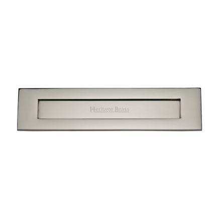 Heritage Brass Letterplate 13" x 3" Polished Nickel Finish
