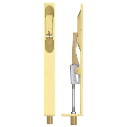 Zoo Hardware Lever action flush bolt - 20 x 200mm - PVD Brass