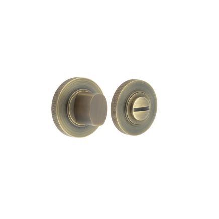 Burlington Turns & Releases Inner 3 Knurled Rose Antique Brass - By Frelan Hardware - BUR-81AB-55AB