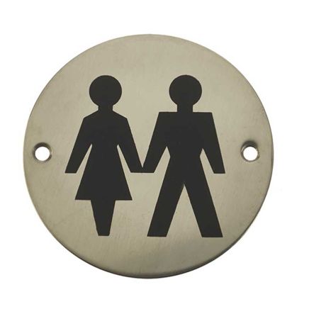 Stainless Steel Unisex Symbol 75mm Polished Stainless Steel - By Frelan Hardware - JS105PSS
