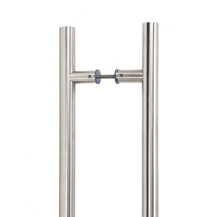 Satin SS (316) 0.6m T Bar Handle B2B Fix 32mm Ø