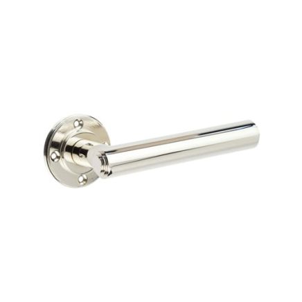 Richmond Polished Nickel Lever on Rose Door Handles - Roses Sold Separately - By Frelan Hardware - BUR45PN