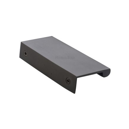 Heritage Brass EPTR Edge Pull Cabinet Handle 100mm Matt Bronze finish