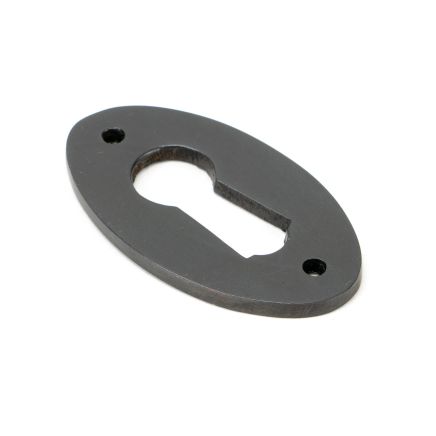 Aged Bronze Oval Escutcheon