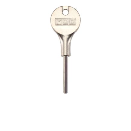 Zoo Hardware Fulton and Bray 4mm Hex Key (sash stop) - Nickel
