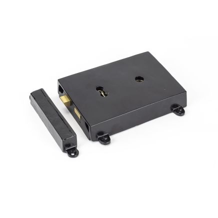 Black Rim Lock & Cast Iron Cover