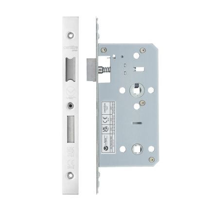 Zoo Hardware 2 Piece - DIN bathroom - 78mm c/c - backset 55mm - Stainless Steel