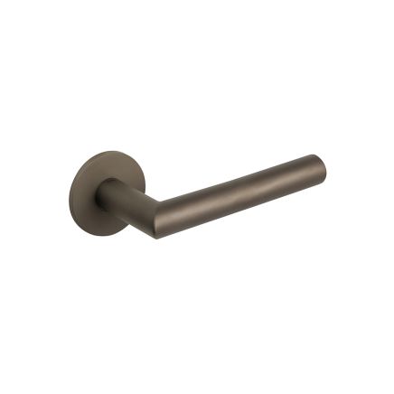 Tupai Rapido 5S Covela Lever Door Handle on 5mm Slimline Round Rose - Titanium (Pair)