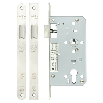 Zoo Hardware Din latch - backset 60mm - Satin Stainless